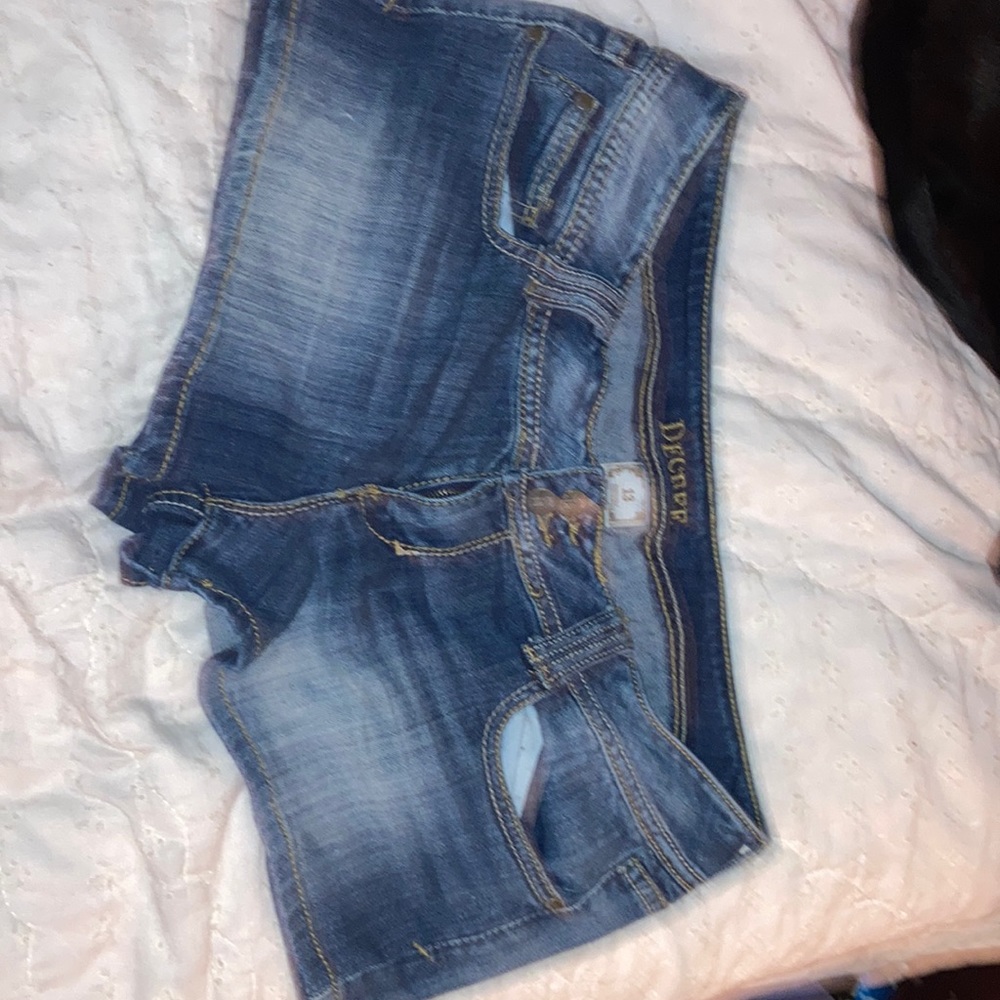 Decree size 13 denim stretch shorts